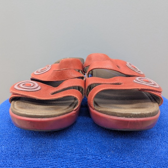 Dansko Dixie Women's Coral Leather Slide Wedge Artsy Boho Sandals EU 40 - Picture 5 of 7